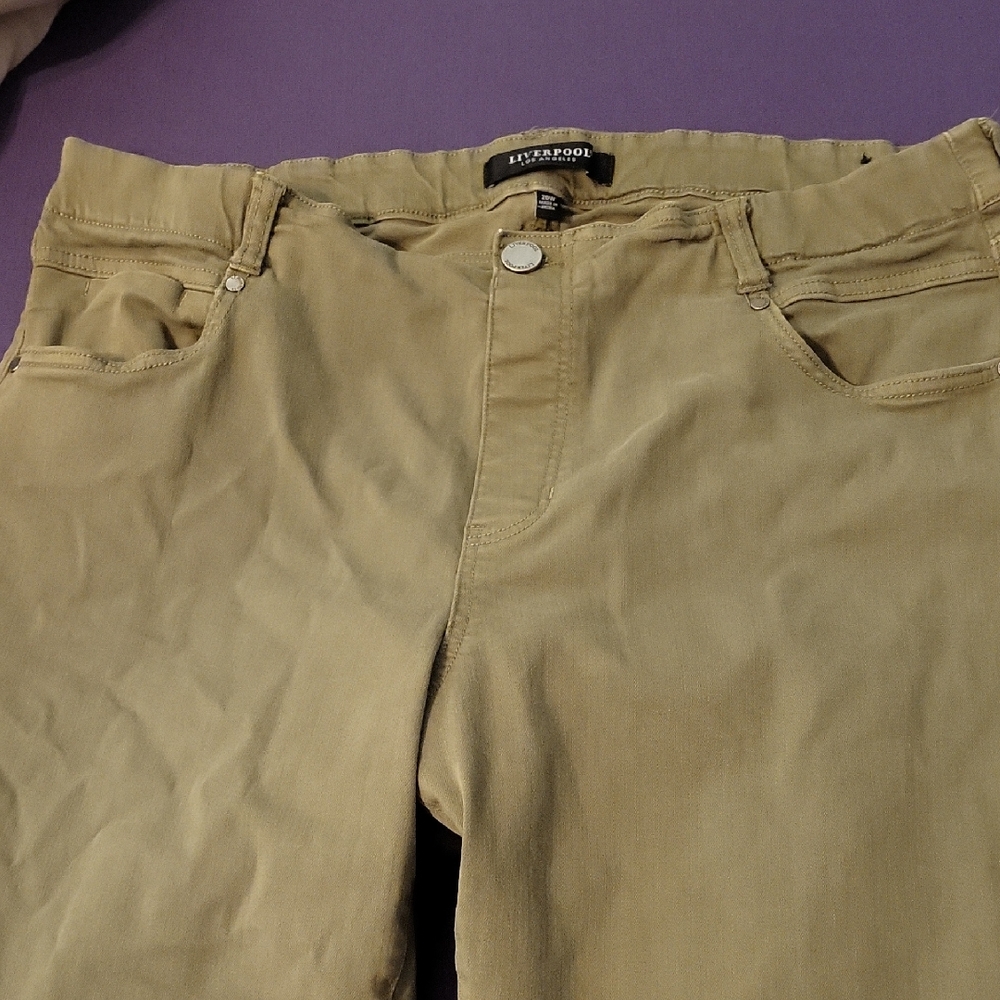 Liverpool Olive Trousers